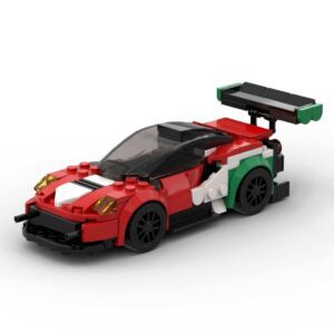 Ferrari 488 GT3 “Italia” DIY Brick Kit (290 Pieces)