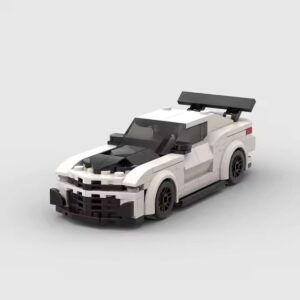 White GT Race Car DIY Brick Kit (206 Pieces)