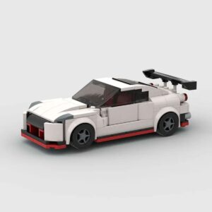 White & Black GT Racer DIY Brick Kit (240 Pieces)