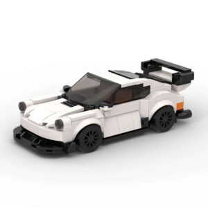 Porsche 911 GT3 RS White Edition DIY Brick Kit (240 Pieces)