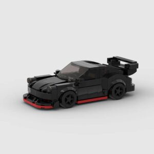 Black GT Racer DIY Brick Kit (230 Pieces)