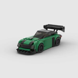 Forest Green GT3 Race Car DIY Brick Kit (300 Pieces)