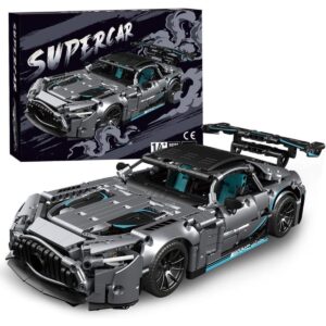“Supercar” Technic-Style V8 Sportscar Building Set (≈860 Pieces)